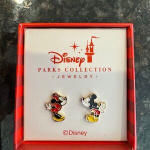NIB * Disney Parks Collection * Mickey & Minnie Mouse Studs - Red, Black, Yellow